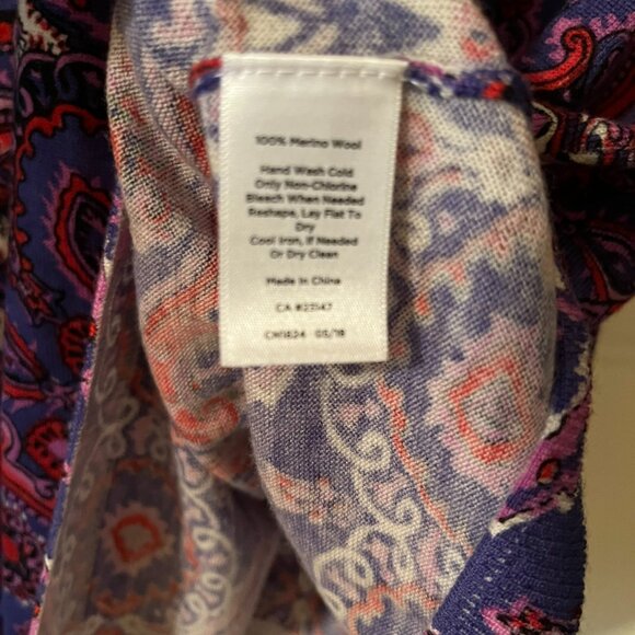 PRICE DROP Talbots NWOT Merino Wool Sweater Multi-Color Long Sleeve Size 1X - Picture 3 of 6